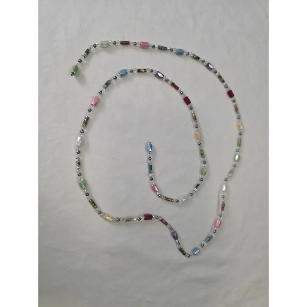 Magnetic Hematite Beads Wrap Around Bracelet Multi Colored & Cloisonne Accents